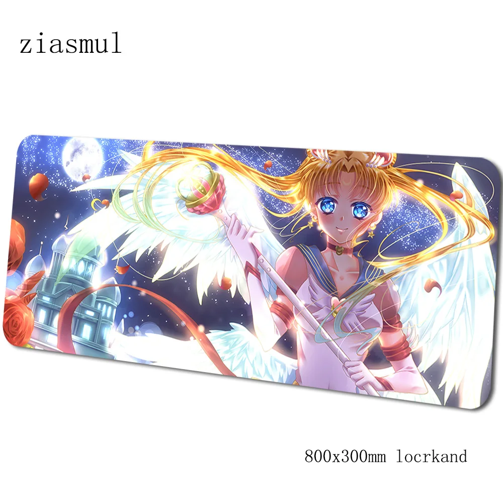 Sailor moon коврик для мыши геймер подставка для запястья 800x300x3 мм notbook коврик для мыши игровой коврик для мыши большой аниме-пэд коврик для мыши ПК настольный коврик для мыши - Цвет: pattern 1