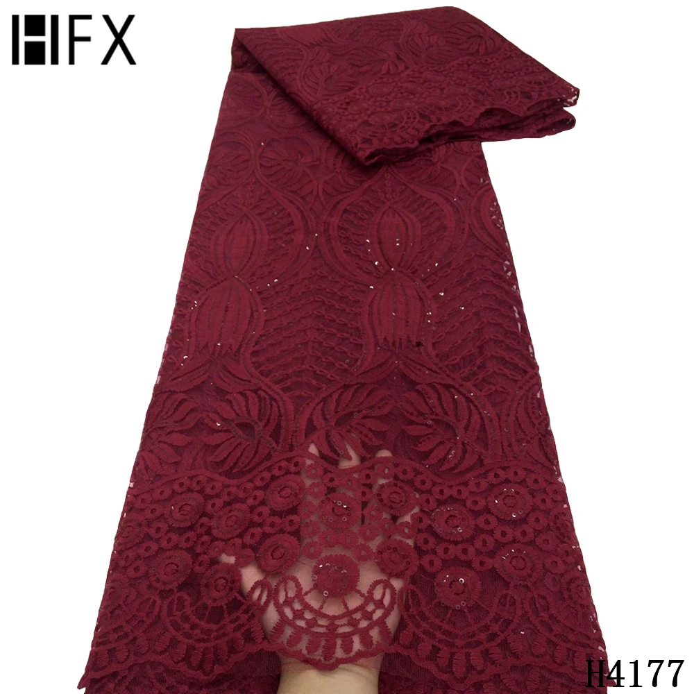 Новая нигерийская кружевная ткань HFX для свадьбы Высококачественная Тюлевая 2020