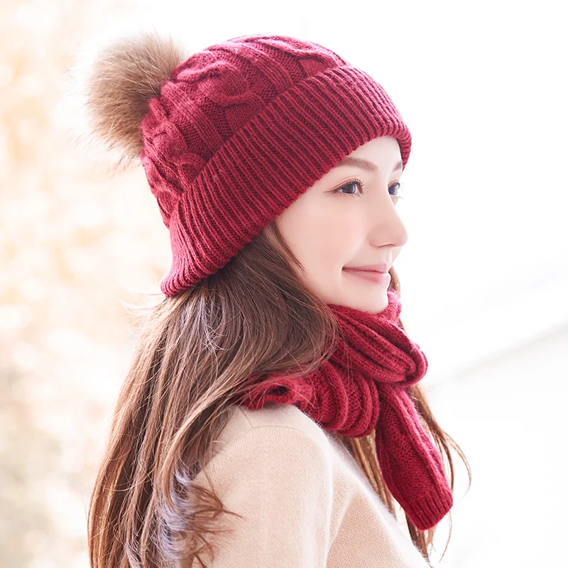 Комплект из двух предметов шарф Billie Eilish Beanie Hat для женщин шапочки Czapka Zimowa Bini Pompom