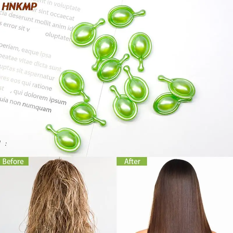 

10Pcs Hair Vitamin Capsule Pro Keratin Complex Oil Smooth Silky Hair Serum Moroccan Oil Anti Hair Loss Hair Mask Repair Damaged