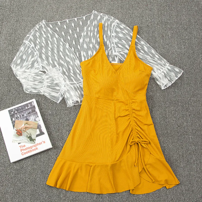 

2020 Swimwear Women One-piece Swimsuit L-5XL Plus Size Swimwear Two Piece Sets Beach Cover Belly Bathing Suit Mayo De Bain Femme