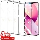 Закаленное стекло с полным покрытием для iPhone 11 12 13 Pro Max, Защитная пленка для экрана iPhone X, XS, XR, 6, 6S, 7, 8 Plus, стекло, 4 шт.