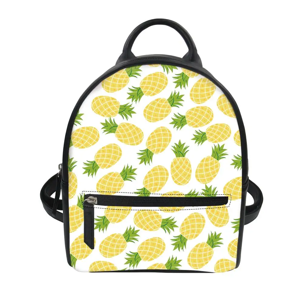 

Женские роскошные рюкзаки с принтом ананаса, повседневный рюкзак с защитой от кражи для женщин, дорожный рюкзак