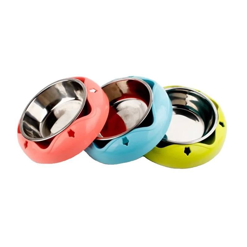 

Durable Pet Dog Bowl Stainless Steel Non-slip Drinking Feeding Dual-use Food Feeder For Small Medium Dogs Cats Pet Accessories
