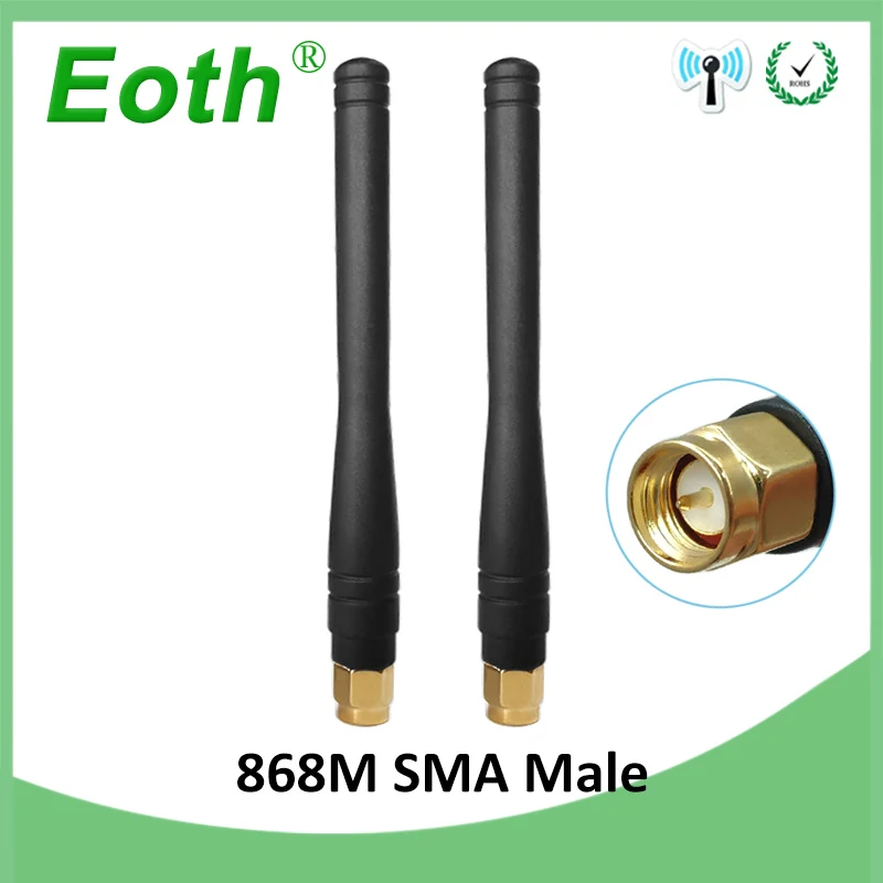 2 шт. 868 МГц 915 антенна 3dbi SMA мужской разъем GSM цилиндрическим хвостовиком антенн