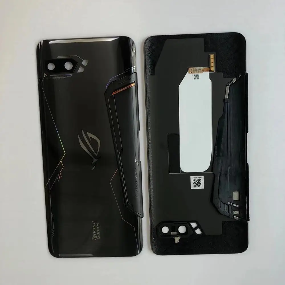 Для 6,5" Asus ROG Phone II ZS660KL 3D стеклянная задняя крышка батарейного отсека+ стеклянная линза для ASUS_I001D I001DA I001DE