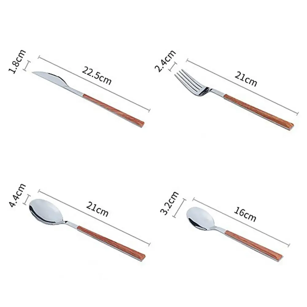 Изысканный Сталь набор столовых приборов Золотой Нержавеющая сталь столовые