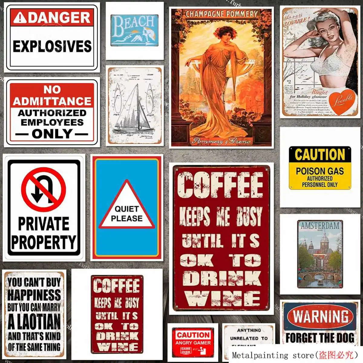 Металлическая Оловянная вывеска кофе сохраняет меня занятой 8 ''x 12''