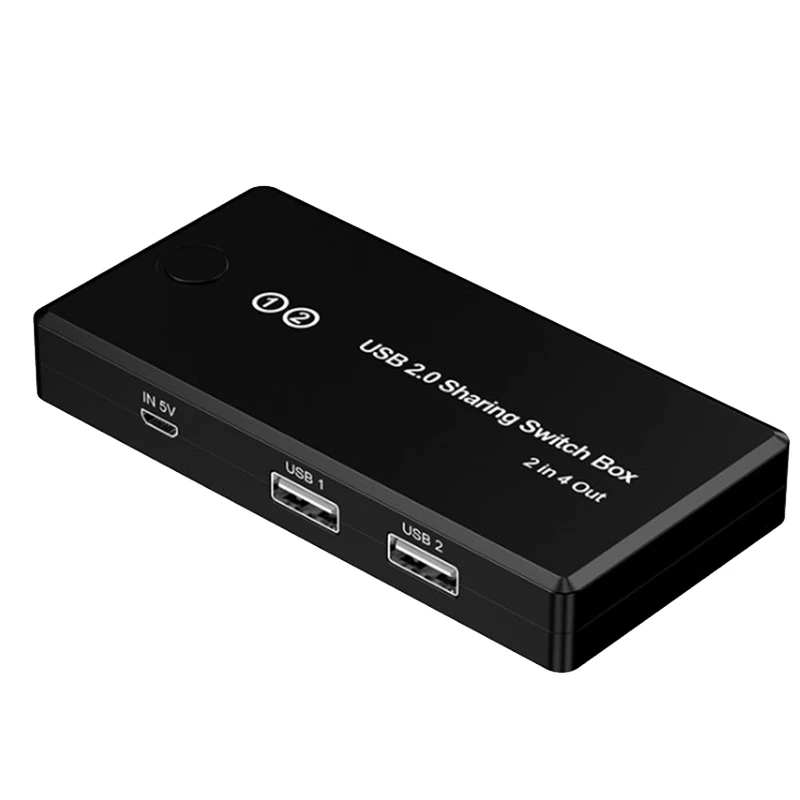 Блок переключателей USB 2 0 4 порта в выхода адаптер переключателя для клавиатуры