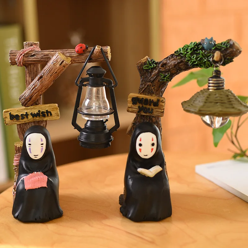 Унесенные призраками маленький Ночной светильник смолы модель мебель