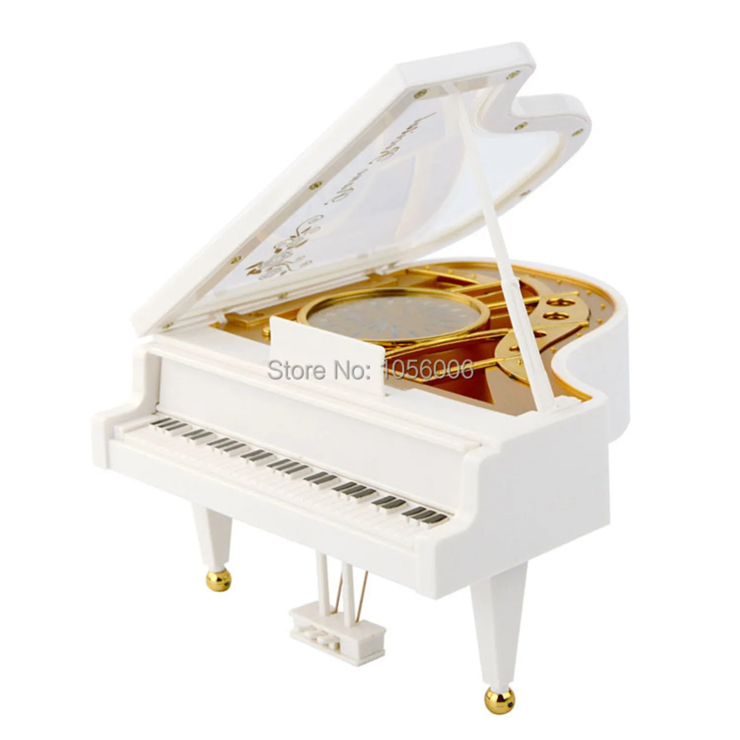 Белая музыкальная шкатулка Девочка мечты с рукояткой рояль танцор ювелирные