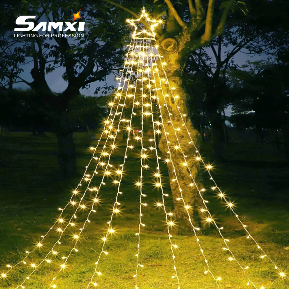 Светодиодная Праздничная гирлянда из светильник Свадебные украшения сада