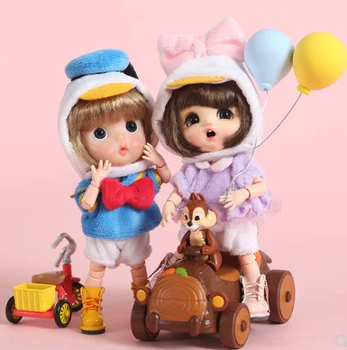 Ob11 детская одежда аксессуары костюм из утки 12 точек Одежда bjd красивый узел