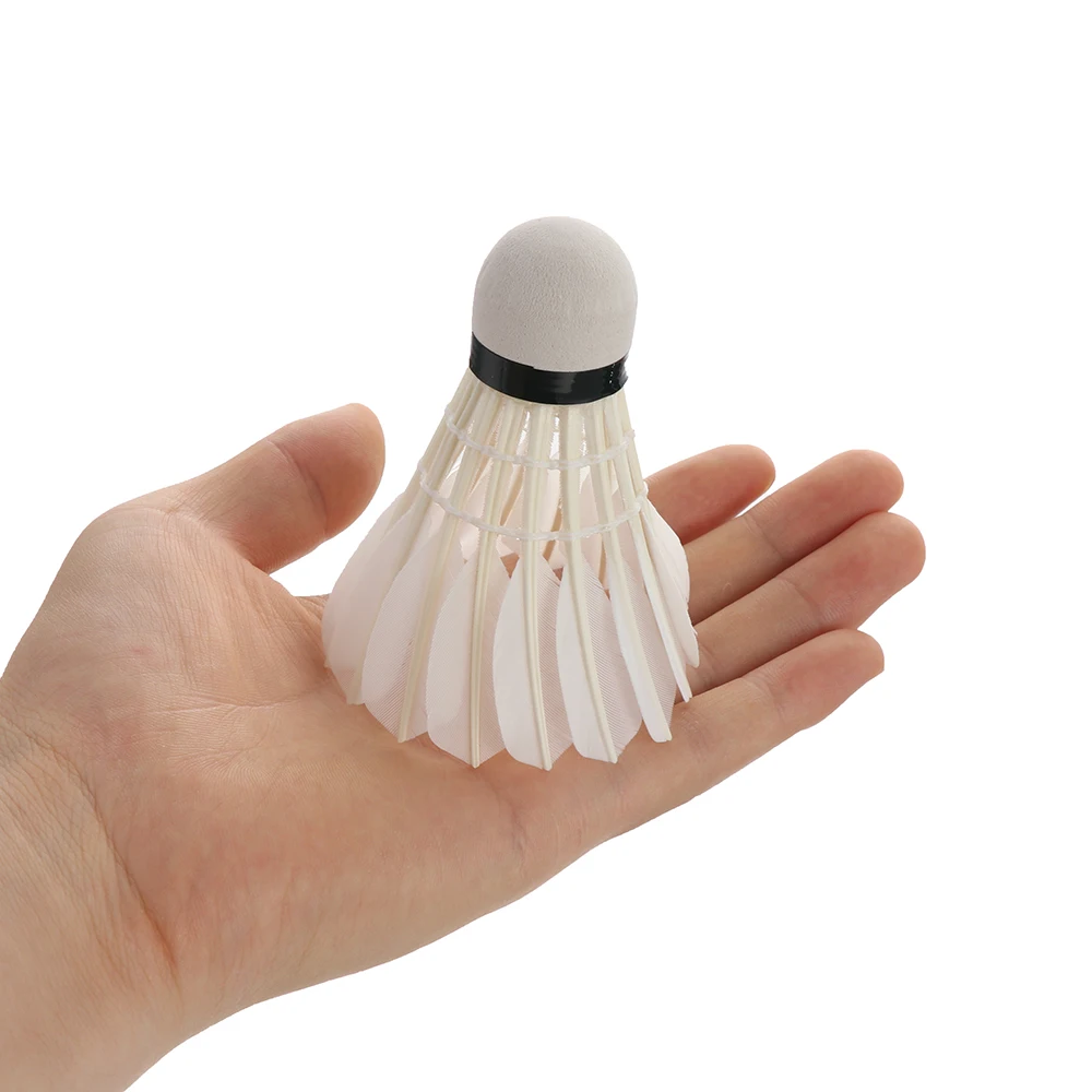 Воланы для бадминтона с гусиными перьями высокоскоростные спортивные мячи