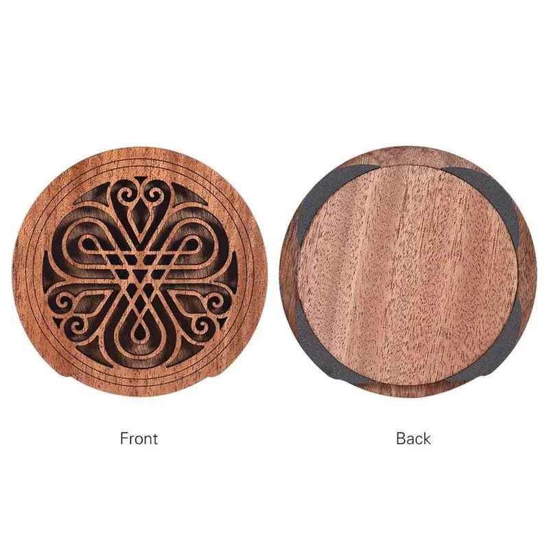 Деревянное звуковое отверстие для гитары Крышка блока обратная связь буфер из