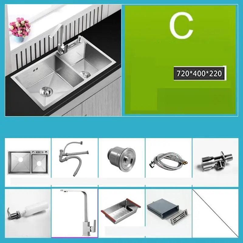 Number 14 Dissipador Zlewozmywak Keuken Gootsteen Banheiro Acero Inoxidable кухня Cuba Pia Cozinha Fregadero De Cocina раковина для мытья посуды - Цвет: Number 14