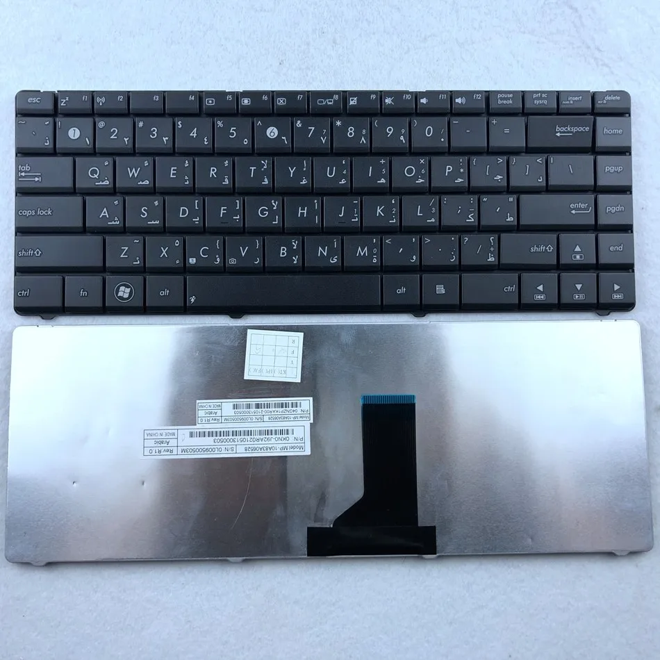 Арабская клавиатура для ноутбука ASUS N43 N43S N43SL P43 P43E P43S N43E N43EI U30 U30JC K43E K43SA U80 U81 UL80 U80V