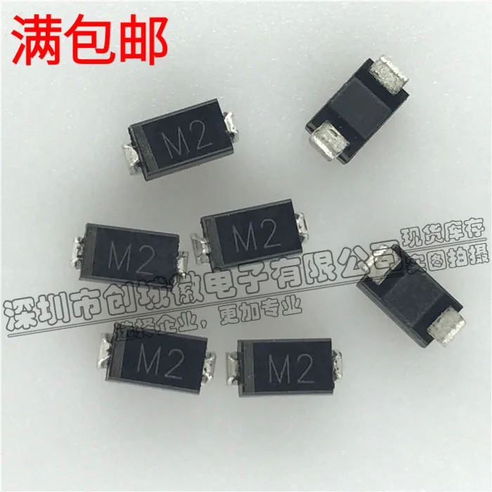 

10 шт./лот M2 1N4002 IN4002 1A/100V SMA DO-214AC