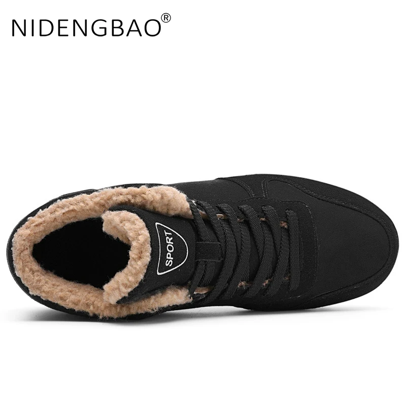 Обувь унисекс Женская и мужская зимняя обувь Мужские кожаные зимние ботинки для