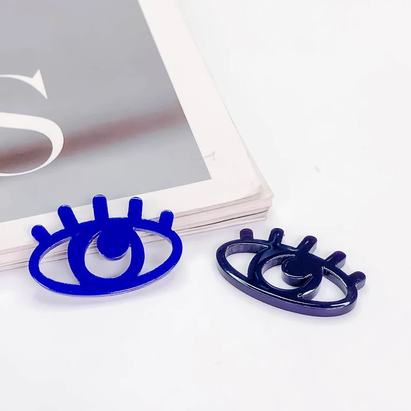 

Oval Eyes Eardrop Resin Plastic Acrylic Flat Back Diy Material Pendant Necklace Charms Jewelry Findings Component 10pcs