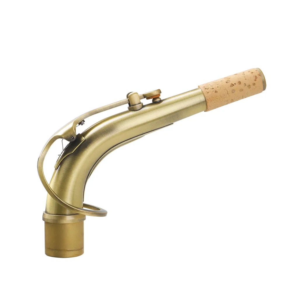 B66 Саксофон альт красный античный изогнутый шейный латунный сопло сгибающийся