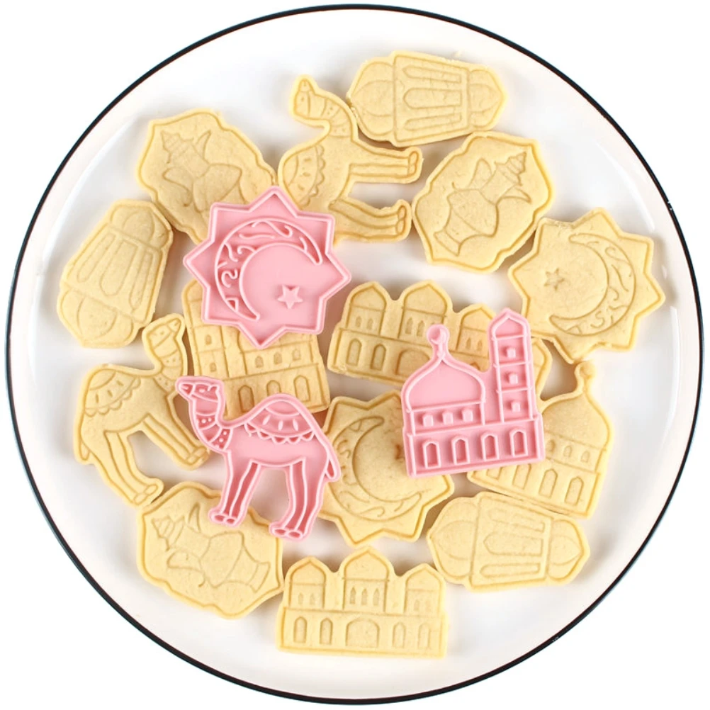 

EID MUBARAK Biscuit Mold Cookie Cutters DIY Cake Baking Tools Islamic Muslim Party Decor Al Adha Ramadan Decoration
