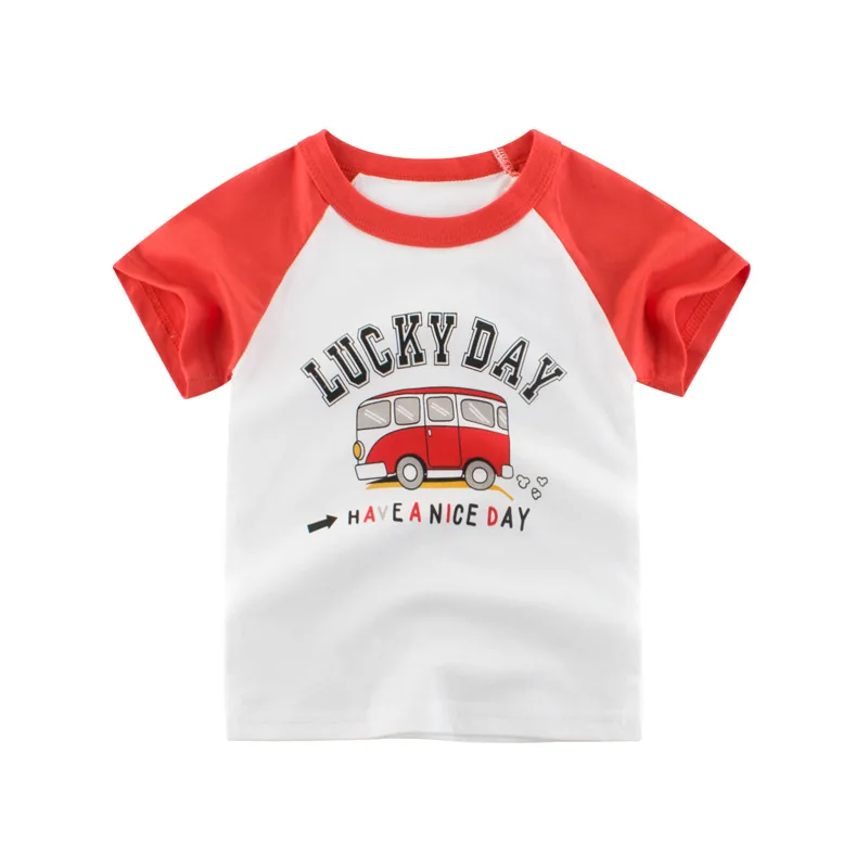 S222-4 Loozykit/детская футболка для мальчиков летние футболки с короткими рукавами и принтом короны для маленьких девочек хлопковая детская футболка футболки с круглым вырезом, одежда для мальчиков - Цвет: S222-4