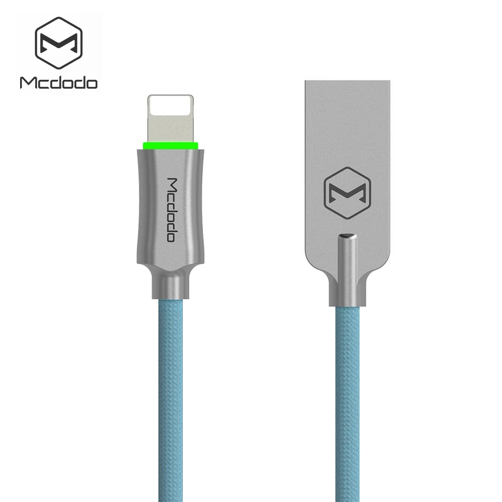 Blue Mcdodo USB кабель для iPhone Ipad XS Max XR X 8 7 6s plus Кабель 2.4A Быстрая зарядка кабель для мобильного телефона зарядное устройство Шнур Usb кабель для передачи данных - Цвет: Blue