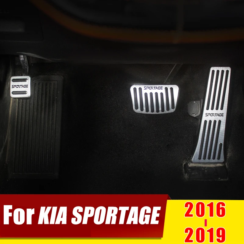 Для KIA SPORTAGE AT автомобильный Стайлинг педаль акселератора педаль тормоза подножка педали без сверления чехол Аксессуары