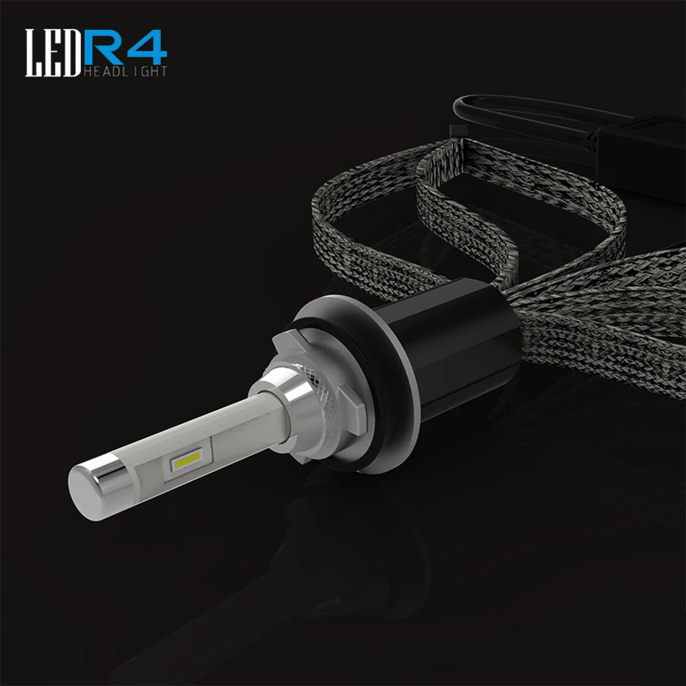 

6000K R4 Physical Heat Dissipation Highlight 4800LM Car LED Headlight