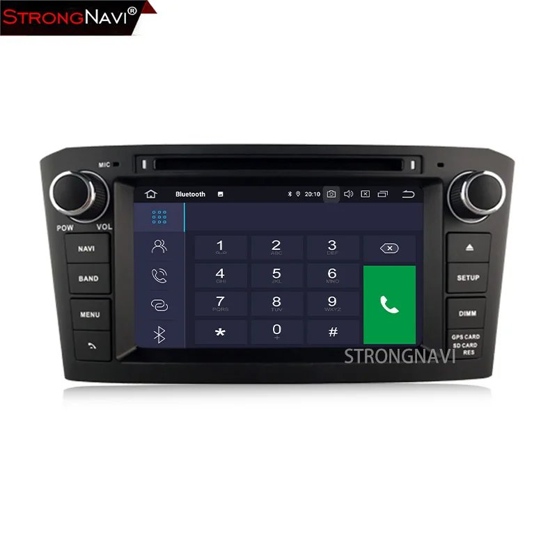 7-дюймовый Android 9 0 Автомобильный мультимедийный плеер для Toyota Avensis T25 2003-2008 Радио RDS