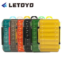 letoyo convenient sided fishing tackle box 14compartments waterproof case bait lure hook storage boxes fishing accessories pesca