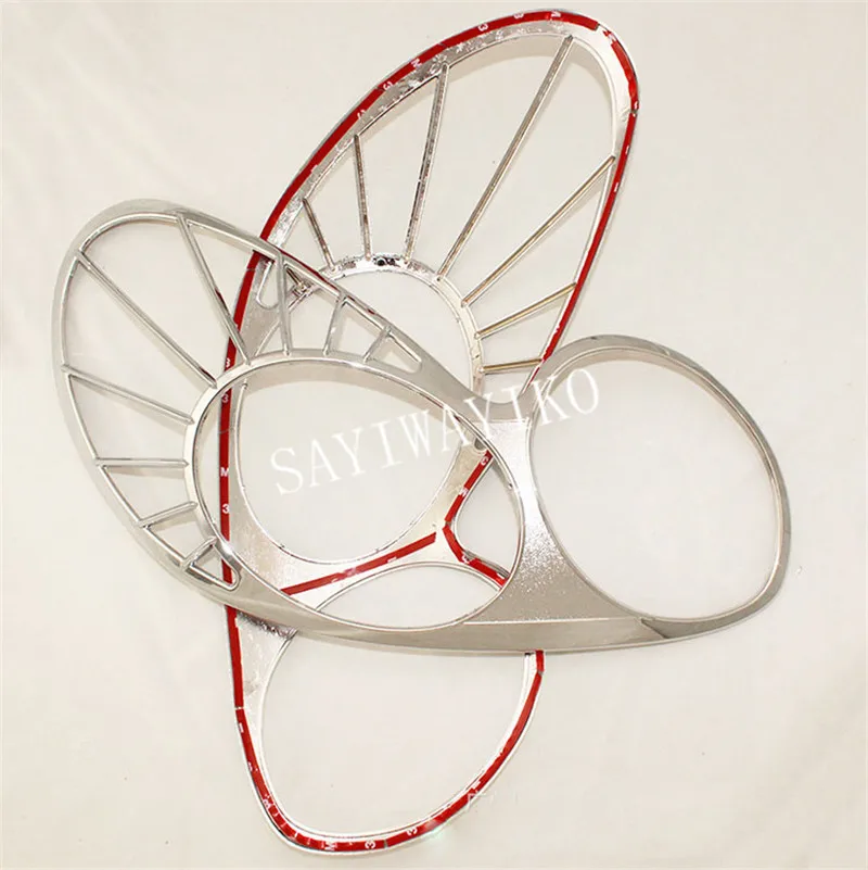 

2pcs ABS HEAD LAMP COVER Car Chrome Strips for Hyundai Sonata 2001-2004 Accessories Headlamps Cover Trim