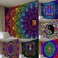 3d print colourful kaleidoscope tapestry hippie tapestry psychedelic tapestry bohemian mandala tapestry home decor 95x73cm