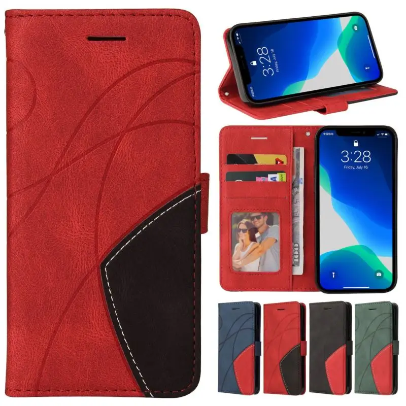 

Soft Feel Wallet Case For Samsung Galaxy M32 S21 S20 FE A03S A12 A20E A21S A22 A32 A51 A52 A71 A72 A82 Card Holster Fundas DP06G