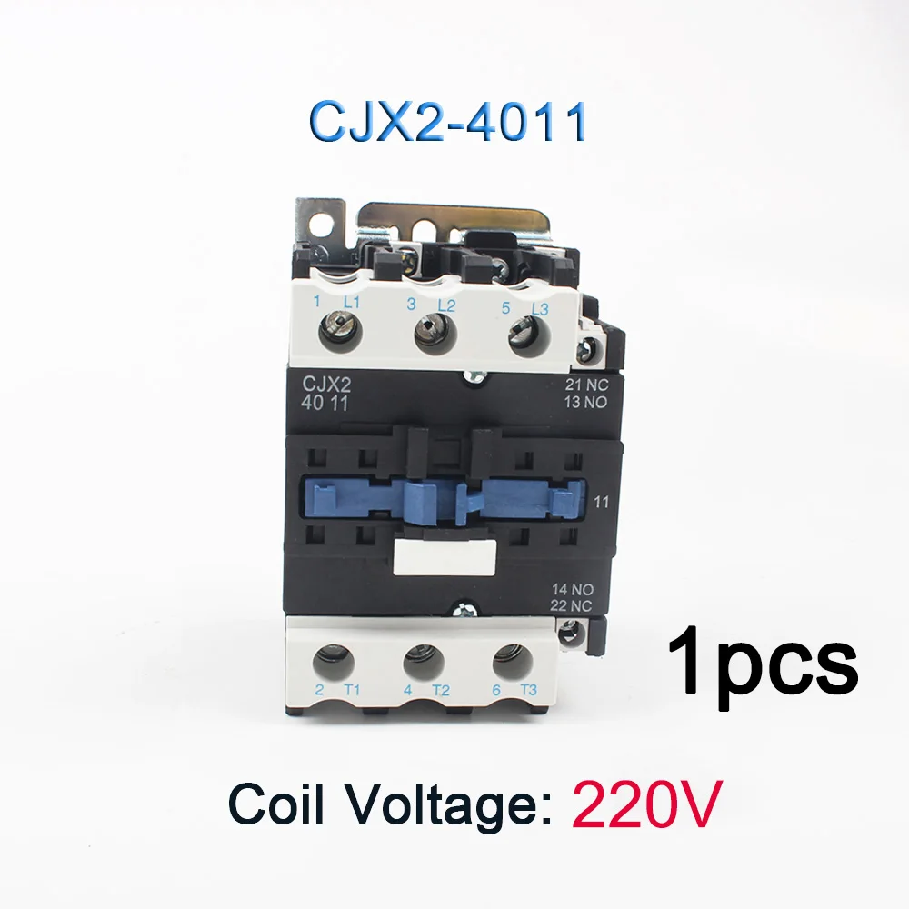 4011-220V LC1-D AC Контактор стартера мотора реле CJX2-4011 CJX2-5011 CJX2-6511 CJX2-8011 Применение с Поплавковый выключатель 3P+ 1 НЗ 24V 12V 220V - Цвет: 4011-220V