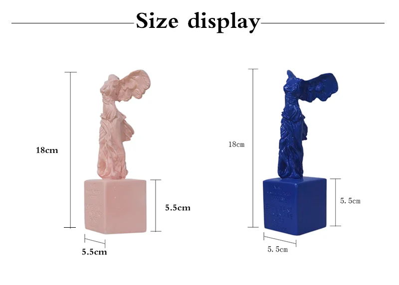

Victory Statue Sculpture Resin Goddess of Victory Handicraft Home Decoration Model Studio Ornaments Room Decoration Accessories