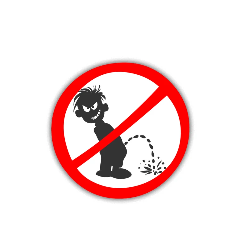 

Warning Car Sticker Do Not Piss Vinyl Sunscreen Car Window Car Styling Accessories Decorative Waterproof PVC 11cm*11cm