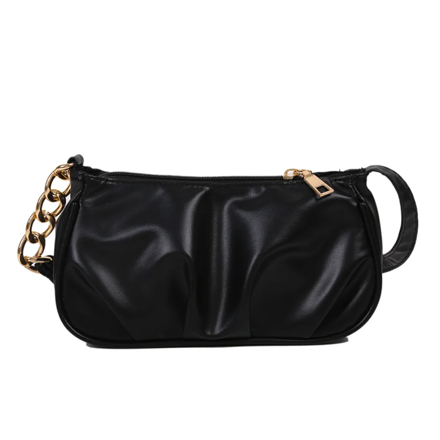 

Chain Baguette Bag for Women 2021 New Fashion Chain Shoulder Bag Leisure Temperament Multi-functional Handbag Armpit Bag