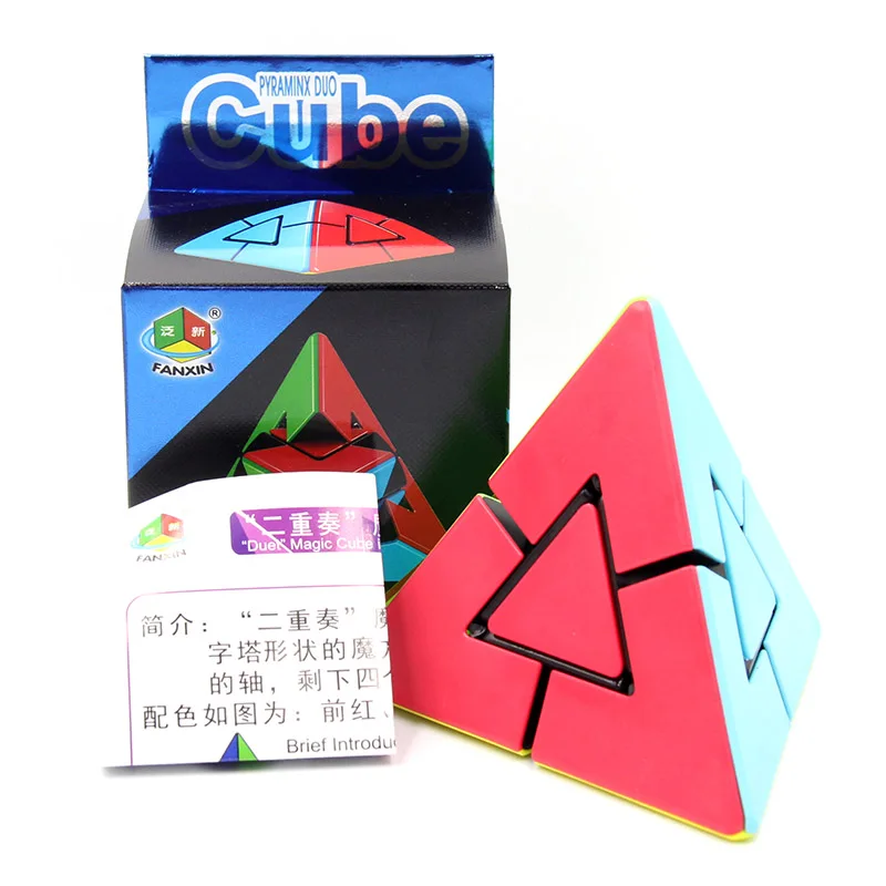 FanXin Duet Pyraminxeds Duo волшебный куб 3x3x3 Пирамида профессиональная скоростная
