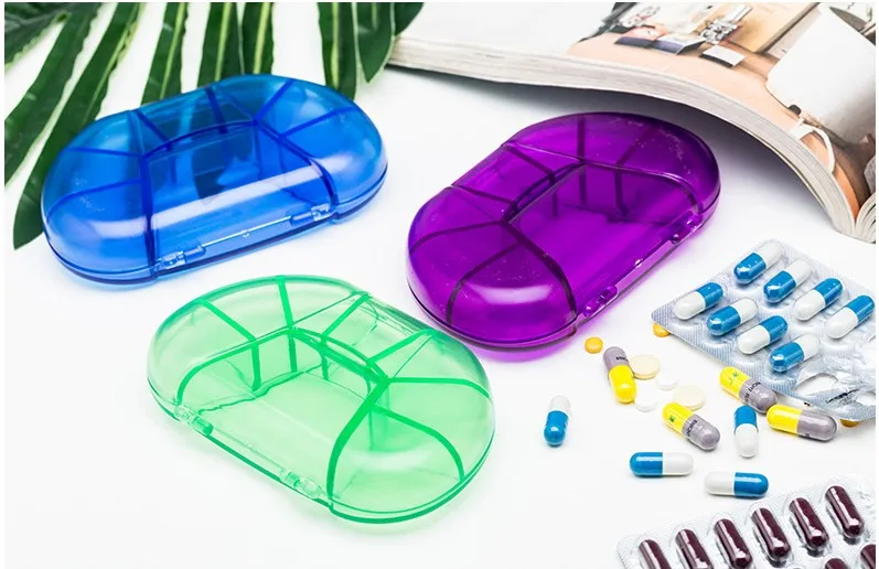 Путешествия 8 сетки портативный Pill Cutter разветвители творчества Pill Box Pill Чехол Контейнер для медикаментов Органайзер аксессуары