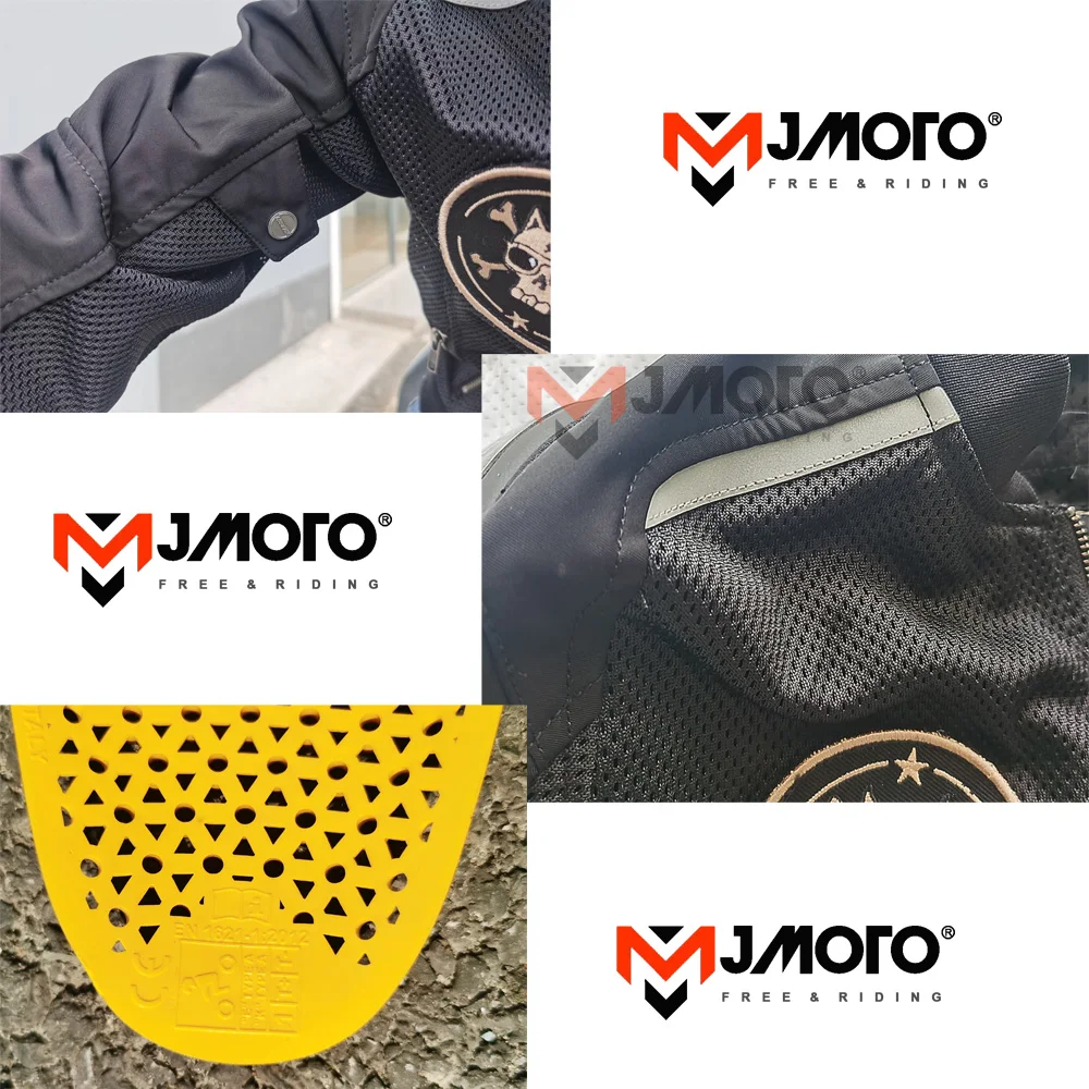 

Summer Motorcycle Jacket Men Jacket Chaqueta Moto Breathable Mesh Moto Motorbike Riding Jacket Motocross CE Protective Clothing