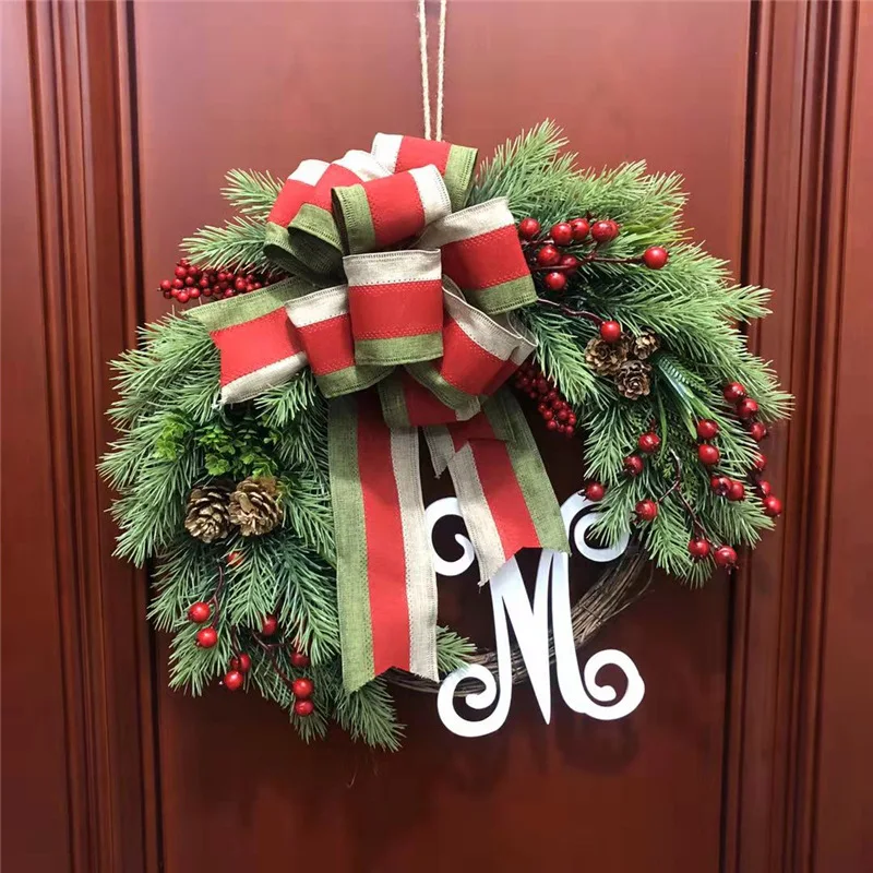 

New PE Christmas Wreath 40cm Christmas Ornaments Window Props Shopping Mall Scene Decoration Gifts