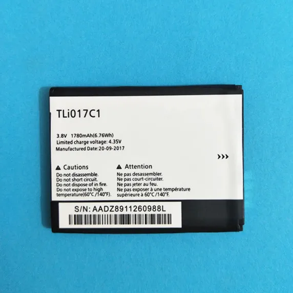 Новый аккумулятор 1780 мАч для Alcatel OneTouch PIXI 3 4 5 дюйма 5019D 5017D 5017A 5017X 5017 5027B TLi017C1/TLi017C2