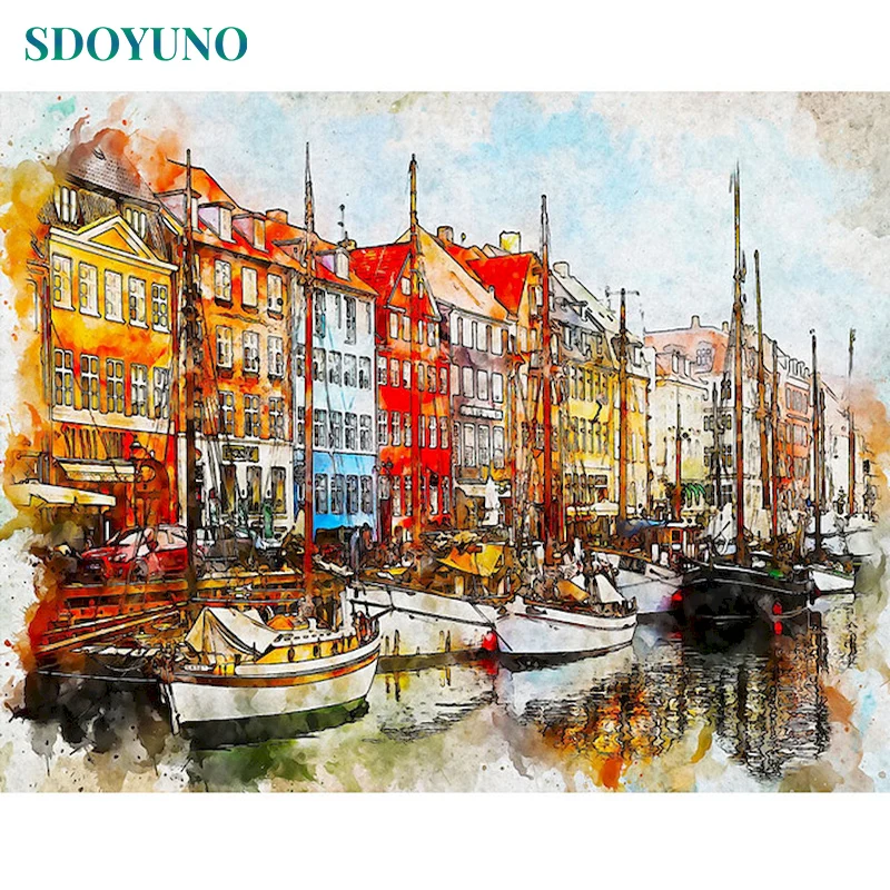 

Набор для рисования по номерам на холсте, 60x75 см