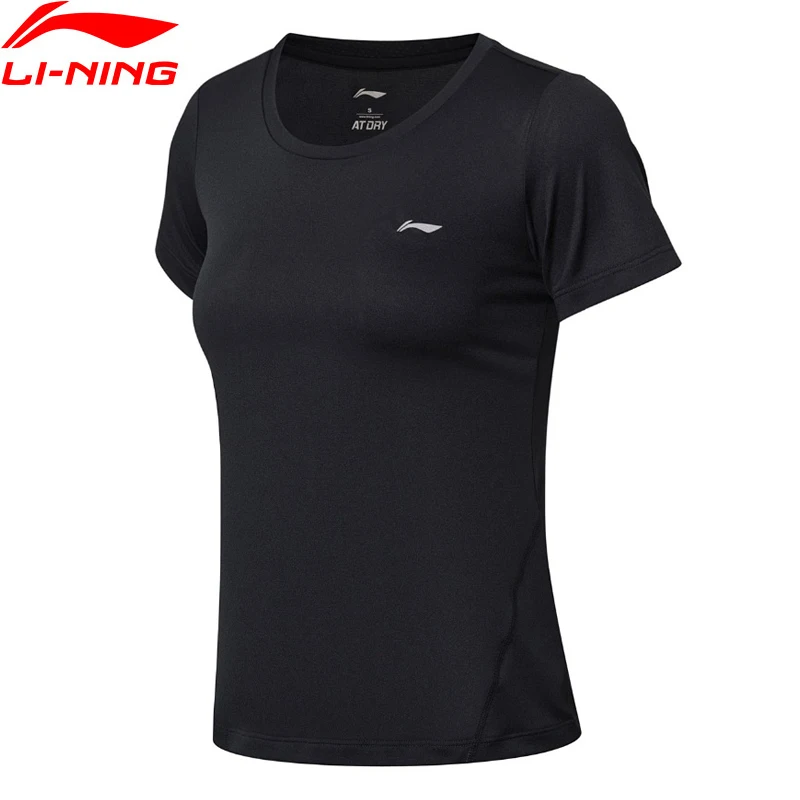 (Код Break) Li Ning женская футболка для бега облегающая полиэстер на сухой комфортной