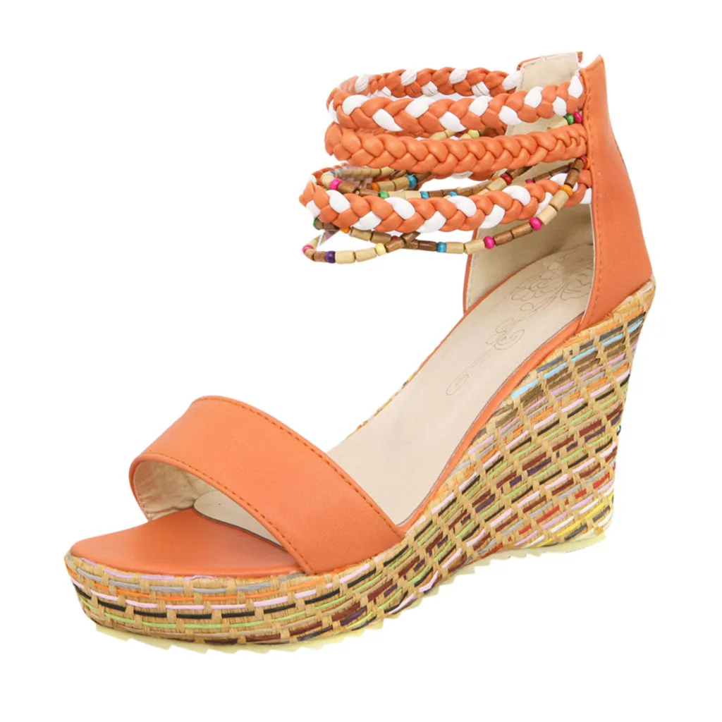 Женские сандалии в римском стиле JAYCOSIN повседневные на плоской подошве с