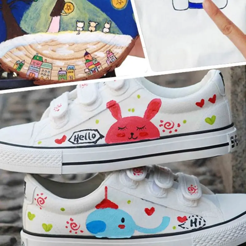 1 Набор 3 мл/5 мл ручная роспись Акриловая Краска детская безопасная пигменты для