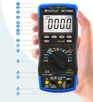 holdpeak digital multimeter acdc true rms transistor tester electrical ncv test meter profesional auto range multimetro