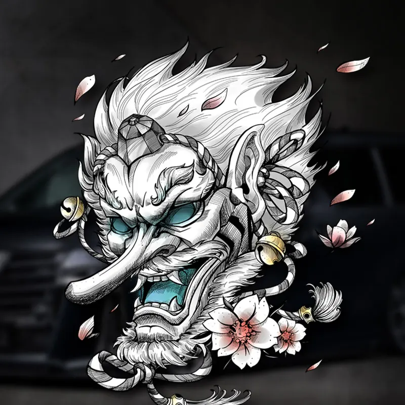 

Japanese Tenkou Car Stickers Cartoon Monster Auto Decal Door Window Devil Bumper Vinyl Fuel Tank Motorcycle Laptop Styling